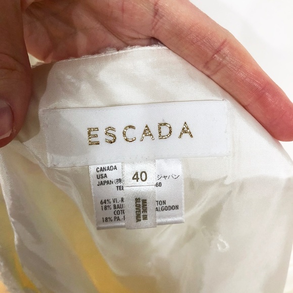 🆕 Escada Cream Blazer and Skirt Suit - Picture 8 of 8